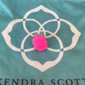 Kendra Scott Morgan Neon Pink Single Stud